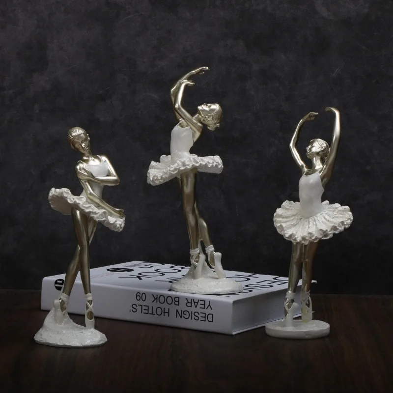 Handmade Ballet Dance Accessories, Nordic Style Abstract Art Sculptures, High-end Resin Crafts