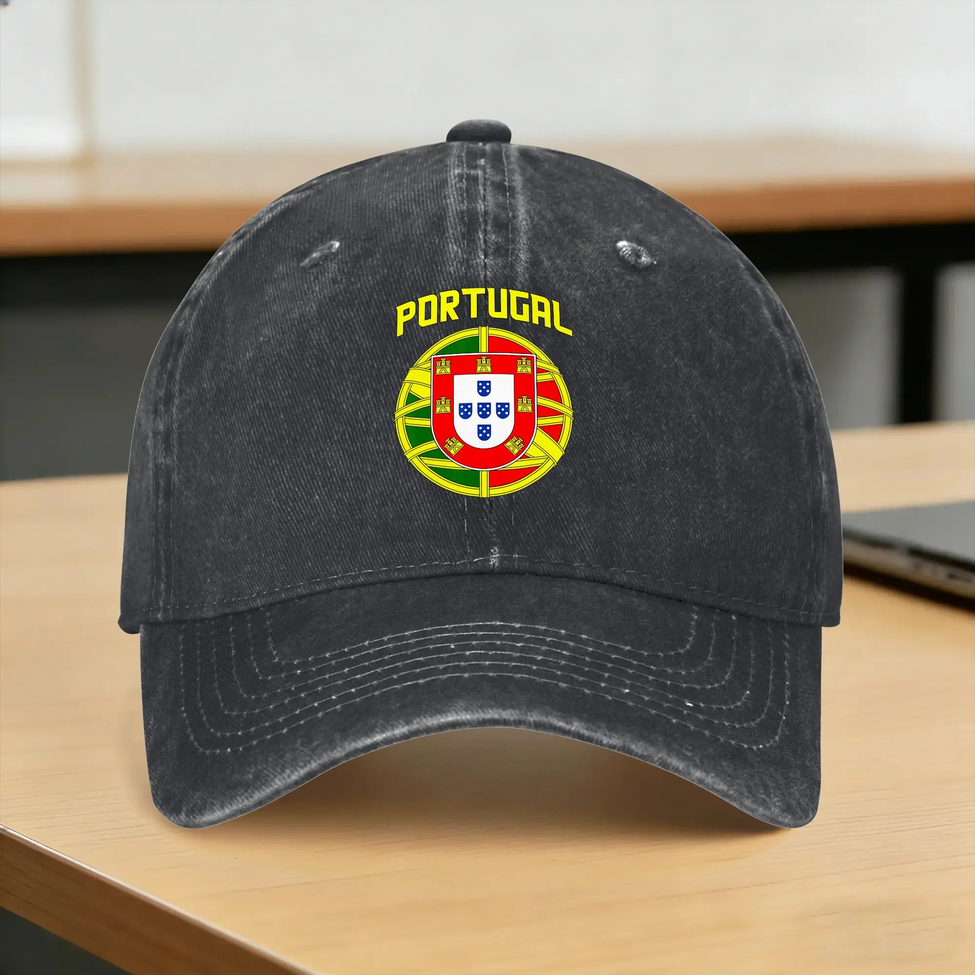 Bandeira Portuguesa de Portugal, Bandeira Patriótica Portuguesa    Boné de Beisebol Sun, Estilo Streetwear, Unissex, Boné Trucker Lavado