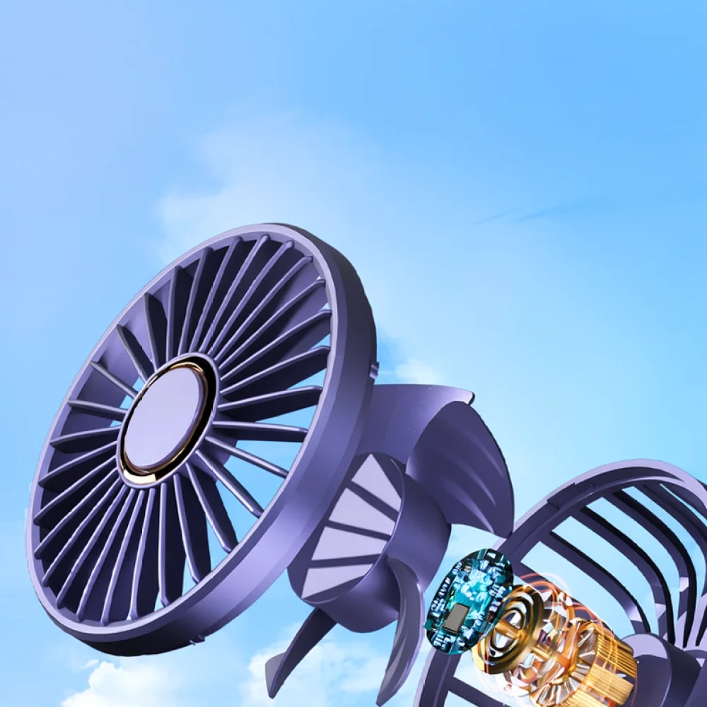 Portable Mini Handheld Fan Rechargeable USB Blower Cooling Device Folding Desk Mute Cooler For Office Travel Summer