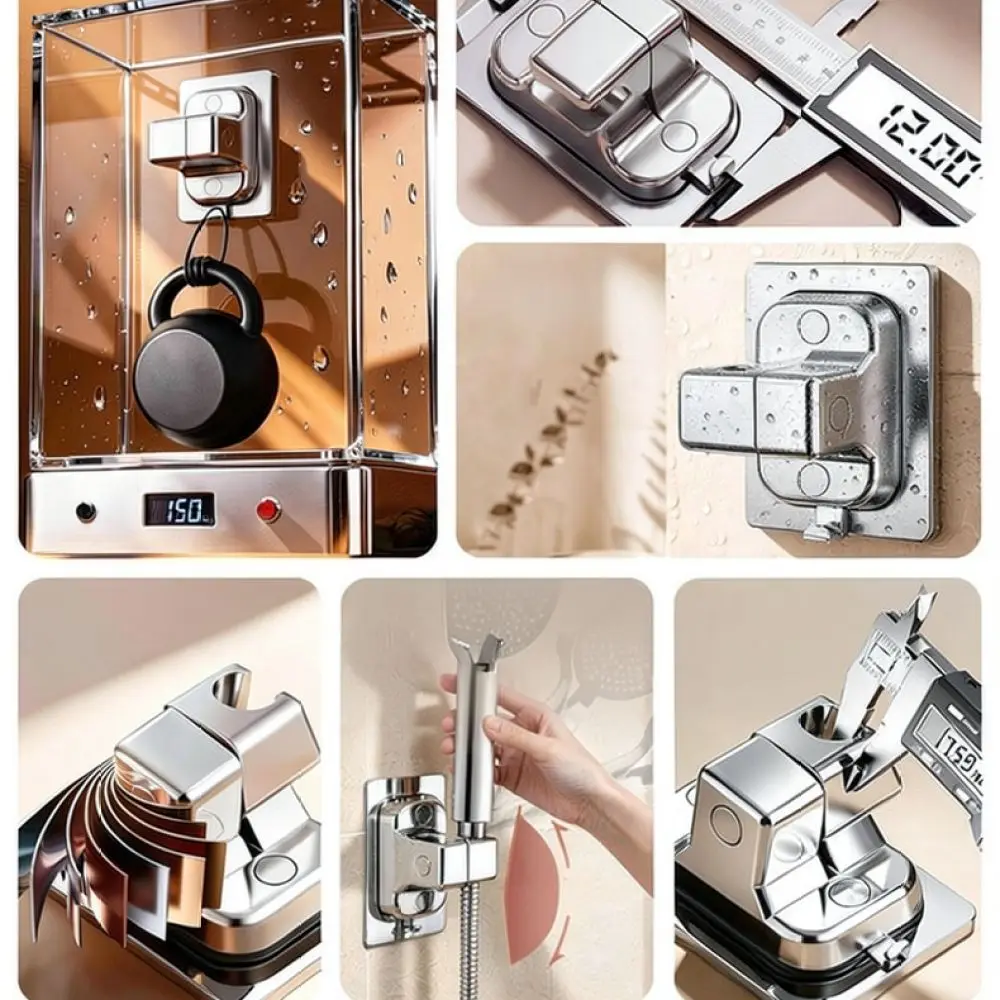 Universal Shower Head Bracket Adjustable Rotating Wall Support Drill Free Shower Sprayer Holder For BOONEN Bathroom Stand