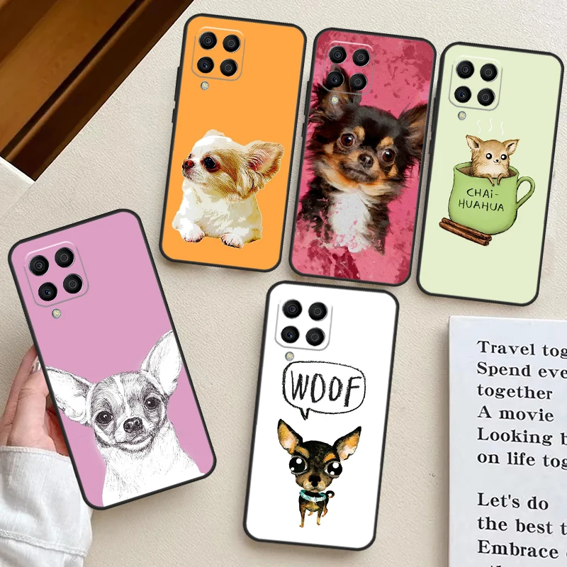 Chihuahua Dog Case For Samsung Galaxy M13 M23 M33 M53 M30s M31s M12 M32 M52 M21 M51 M14 M34 M54 M20 Coque