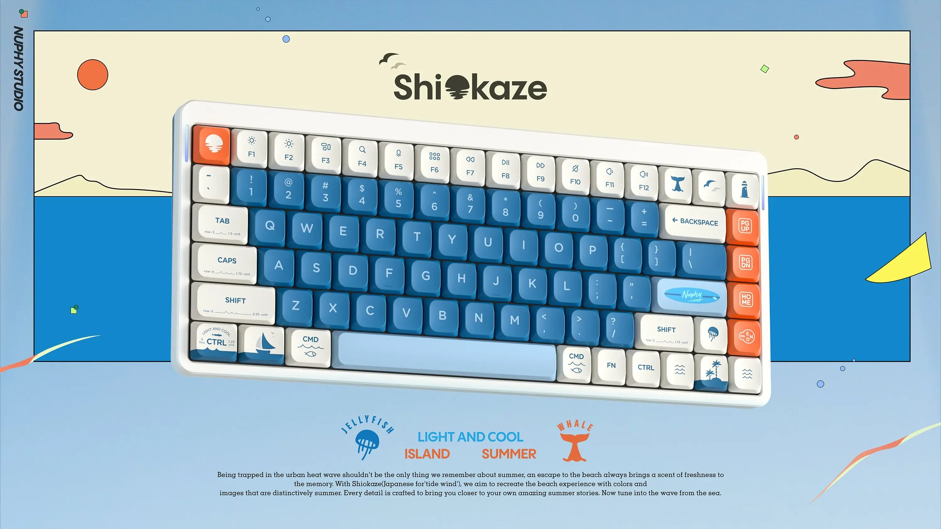 Imagem -04 - Conjunto Keycap Shiokaze Nomi Nsa