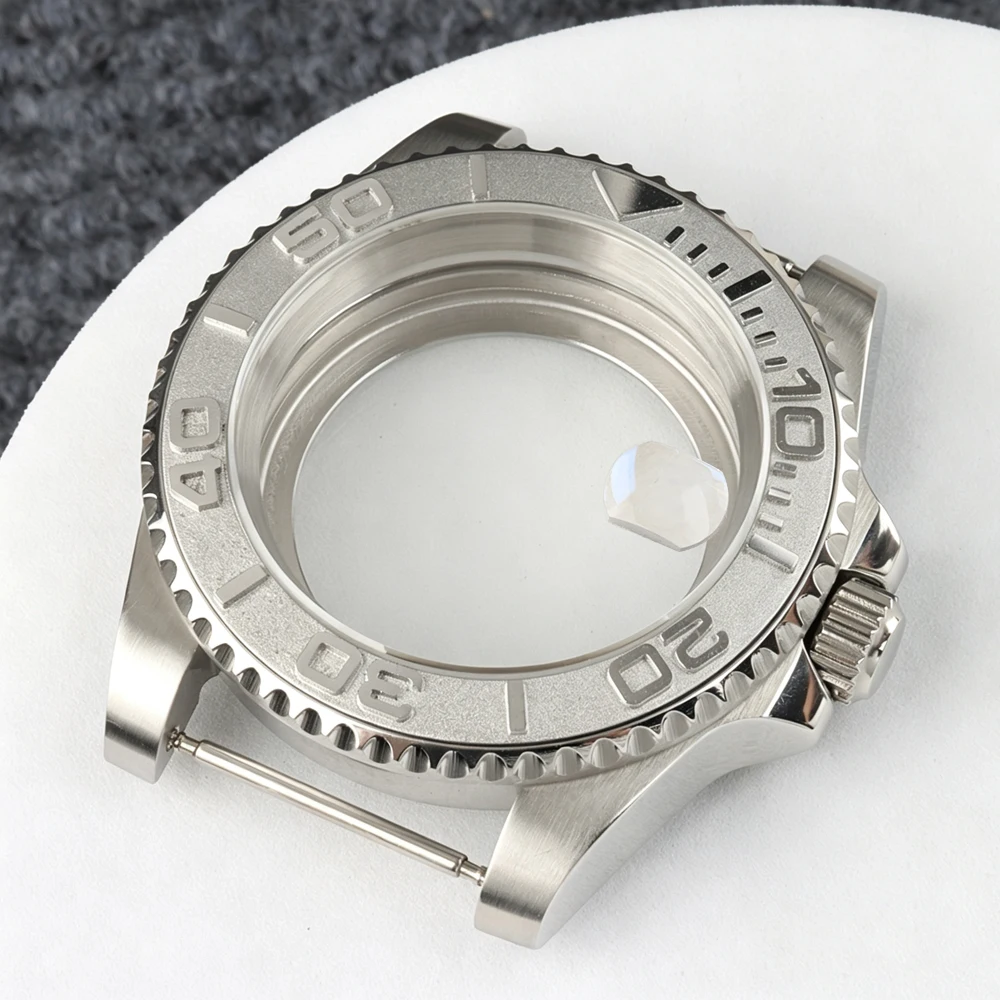 40mm Diver Watch Mod Case 316L Stainless Steel Water Resistant With NH34 NH35 NH36 NH38 Automatic Movement Yacht-Master Case