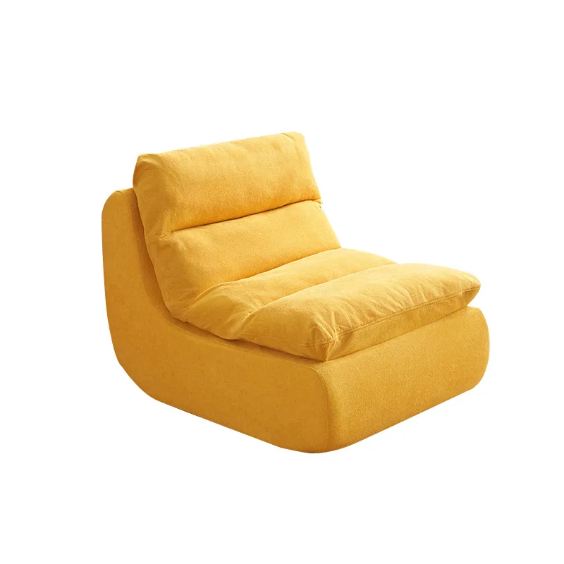 

Compressed Sofa Cream Color Removable Cover with Ottoman Comfortable Lazy Sofa for Living Room Free Shipping