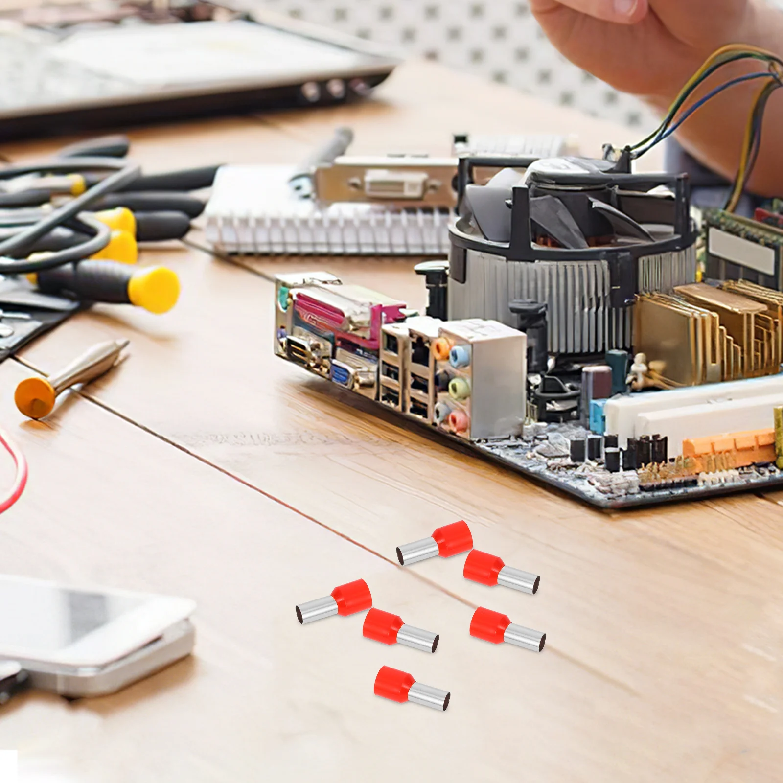 

100pcs Fork Ring Terminals Wire Lugs Non-Insulated Ferrules Terminal Connectors For Electrical Equipment Crimp Terminals Wire