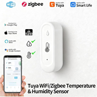 IP65 Waterproof Tuya Outdoor Temperature Humidity Detection Sensor with WiFi/Zigbee Real-time temperature humidity monitoring