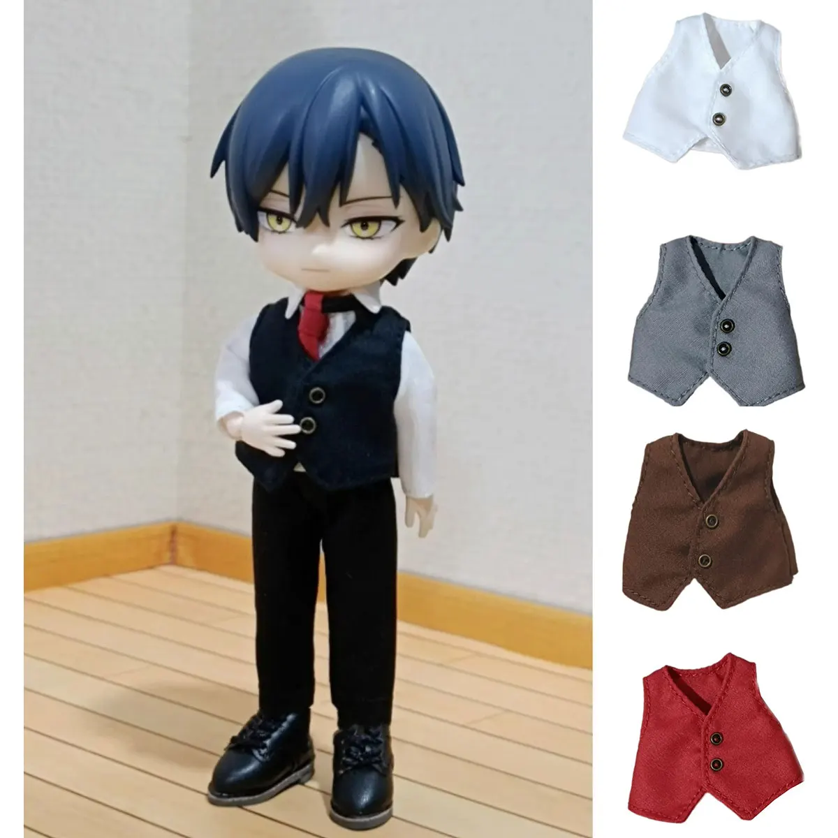 

ob11 baby shirt vest 1/12 bjd top p9 GSC Plain body YMY doll clothes accessories