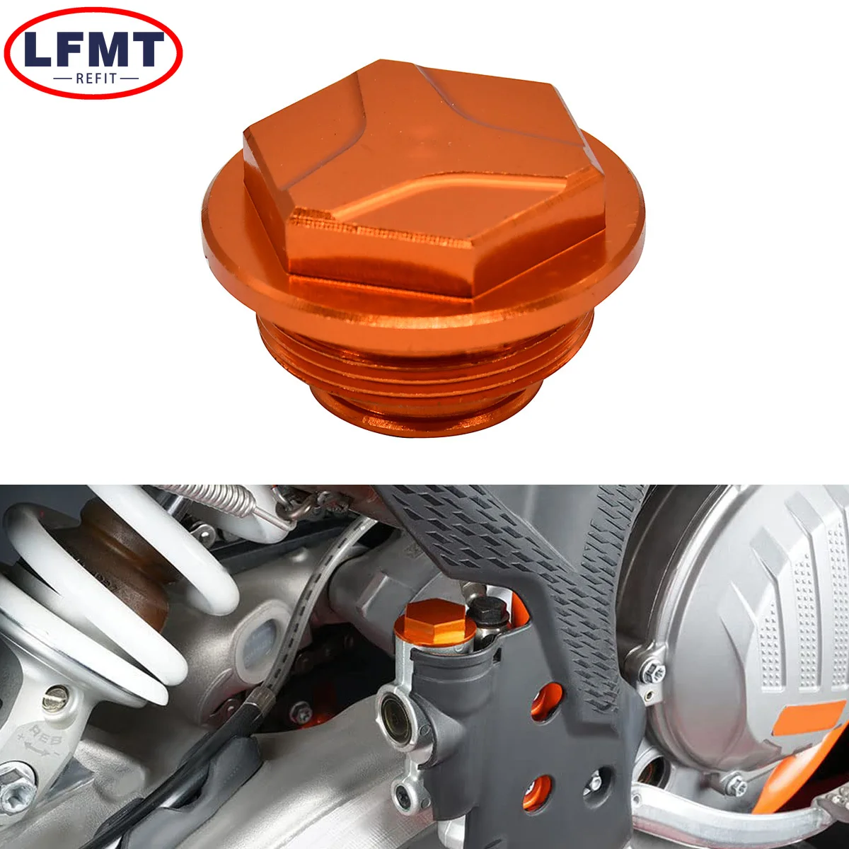 

Motorcycle CNC Rear Brake Reservoir Cap For KTM XCW XCF-W EXC EXC-F SX SXF XC XCF 6Days TPI 150 200 250 300 350 400 450 500 530