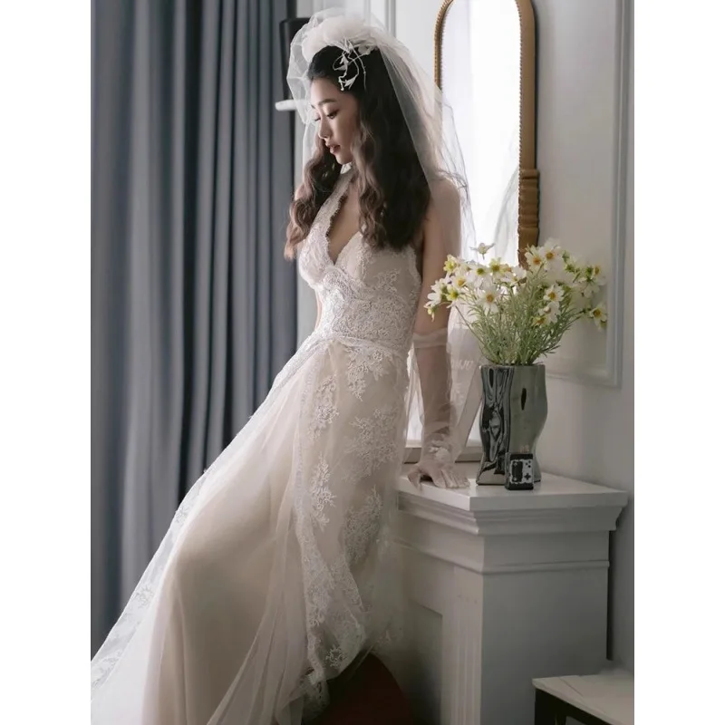 D13 Bridal wedding gown forest style fairy Korean style