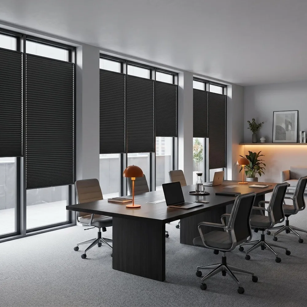 

High Quality Honeycomb Blinds Privacy Blackout Thermal Insulated No Drill Cordless Cut To Sizes For Hotel Home Office Decoration