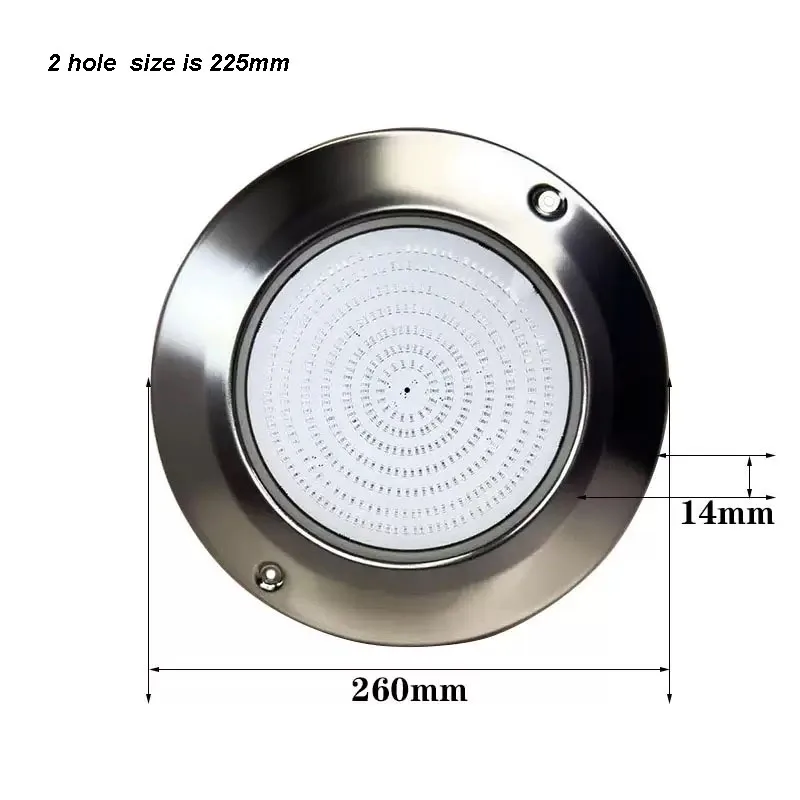 12V Pool Lamp 4 Wires APP Control IP68 RGB Stainless Steel Resin Filled 40W Underwater LED Swimming Pool Lights Spot Piscine LED