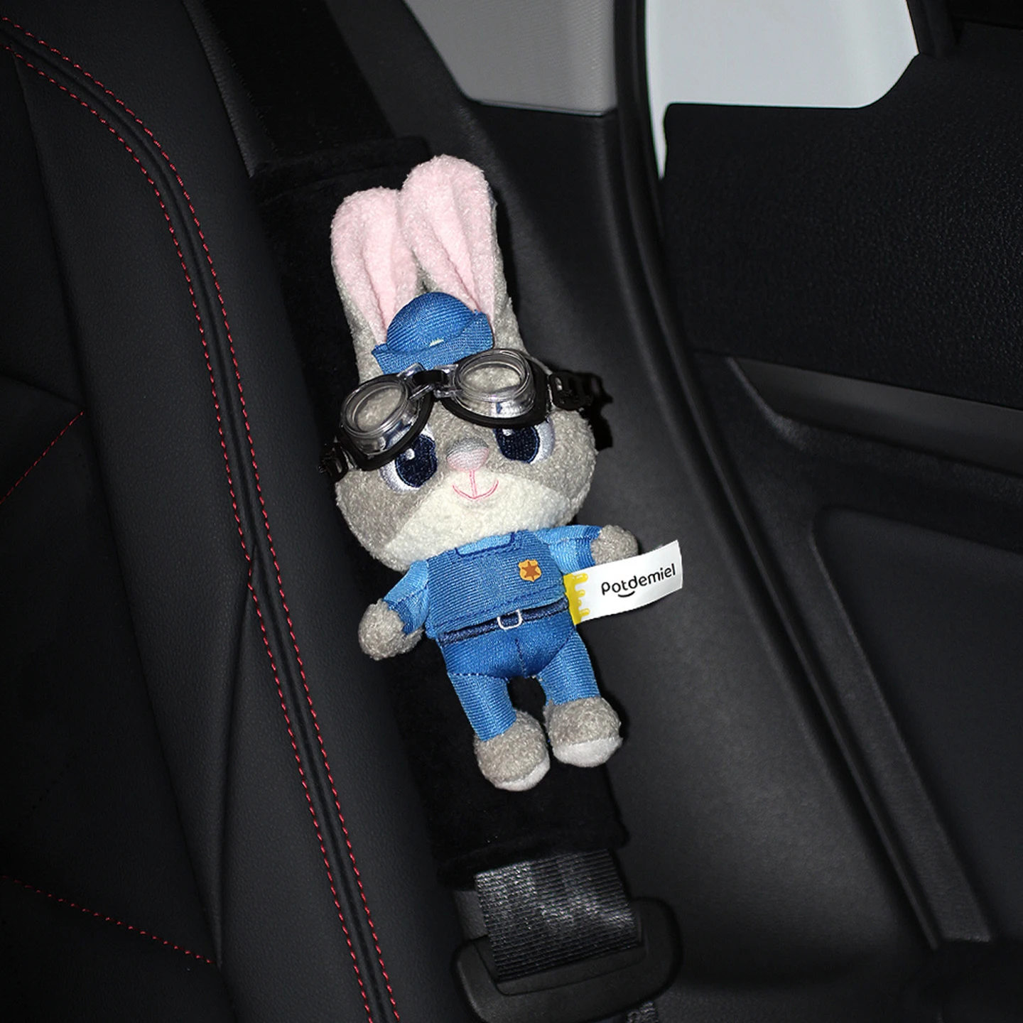 Novo nick fox louco animal cidade brinquedos de pelúcia carro capa ombro cinto segurança capa protetora presente brinquedos pelúcia