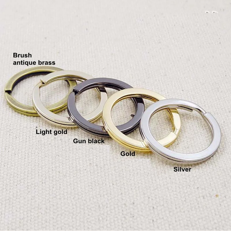 50pcs 15/18/22/23/25/28/Silver Gold Metal Keychain Ring Split Ring Keyfob Key Holder Rings Women Men DIY Key Ring Accessories