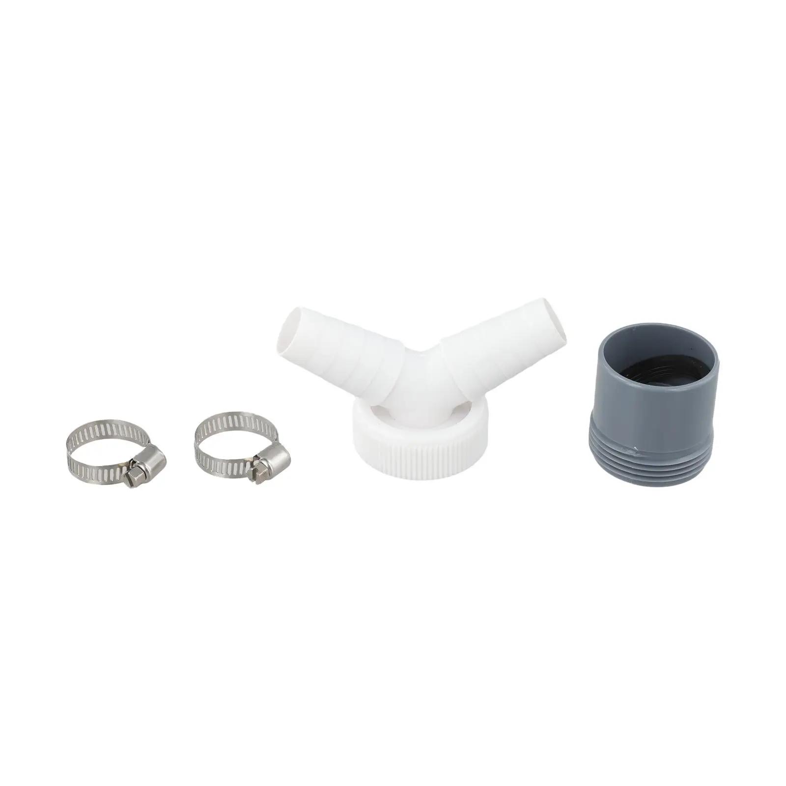 PVC Y Connector Drain Adapter for Laundry and Kitchen Appliances Supports Double Hose Connection for Efficient Water Drainage