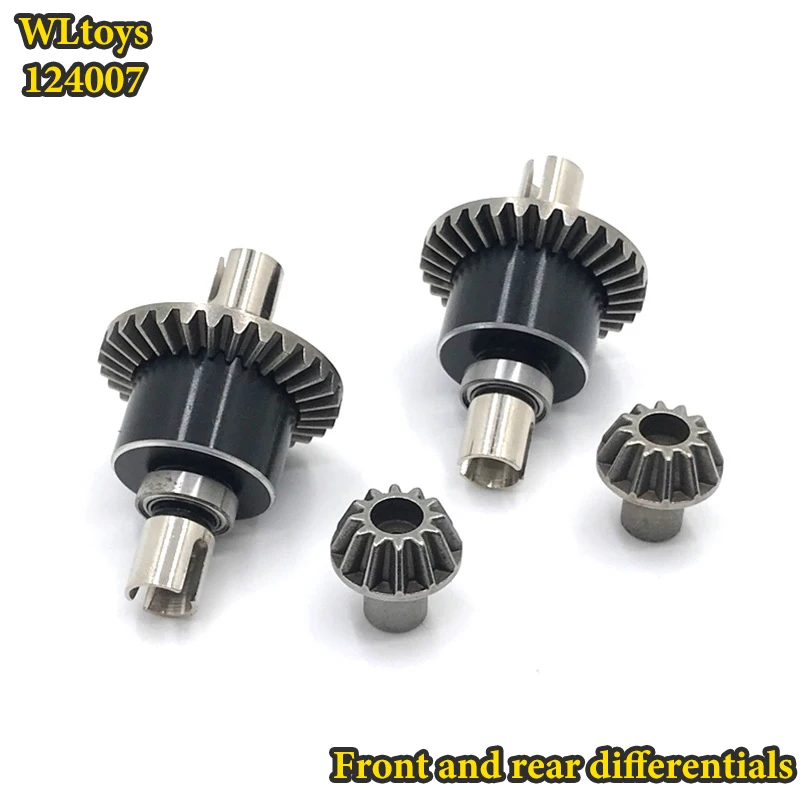 Brazo oscilante C asiento inferior Motor WLtoys 124007 1/12 RC caja de cambios diferencial amortiguadores neumático Original piezas de repuesto de Metal