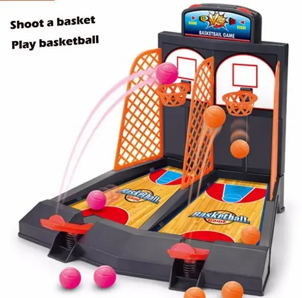 

2016 hot desktop basketball Mini Finger Shoot a basket Child table games Double play interaction toy Model Building Fun toy gift