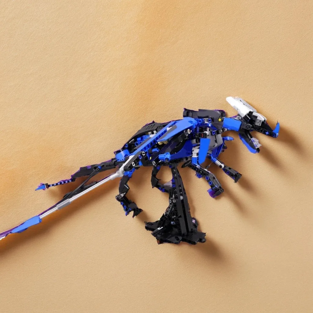 

685pcs MOC Mechanical Creature Blue Dragon 42123 C-Model Fantasy Dragon Design DIY Model Building Blocks Birthday Toys Gift