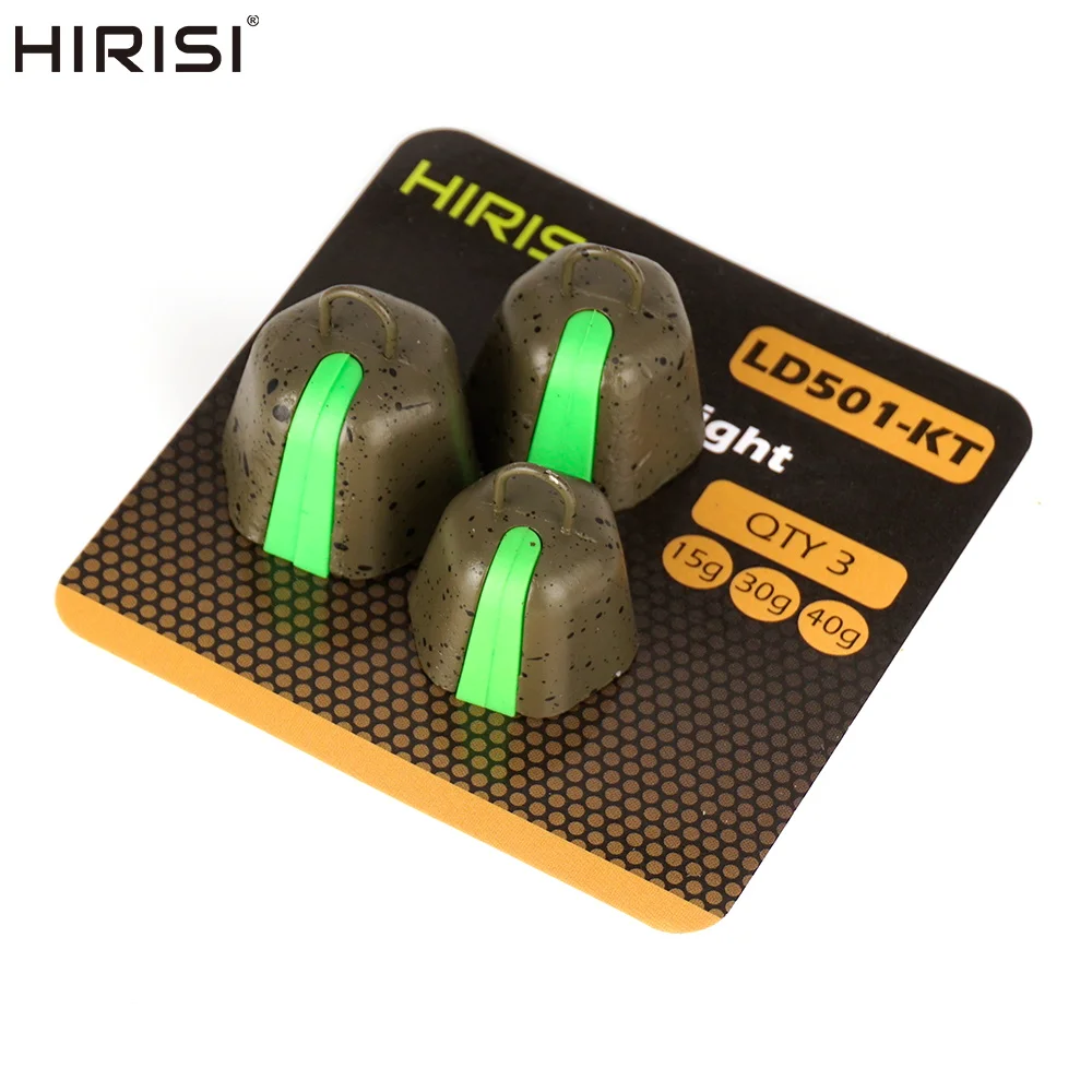 

Грузила для рыбалки Hirisi (3 шт.) для метод-фидеров и оснасток с поводками | Рыболовный грузило-поплавок Sua Plummets LD501