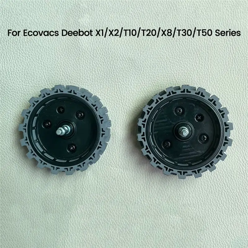 AEE2-2PCS Driving Wheel Casters For Ecovacs Deebot X1/X2/T10/T20/X8/T30/T50 Series Vacuum Cleaner Accessories