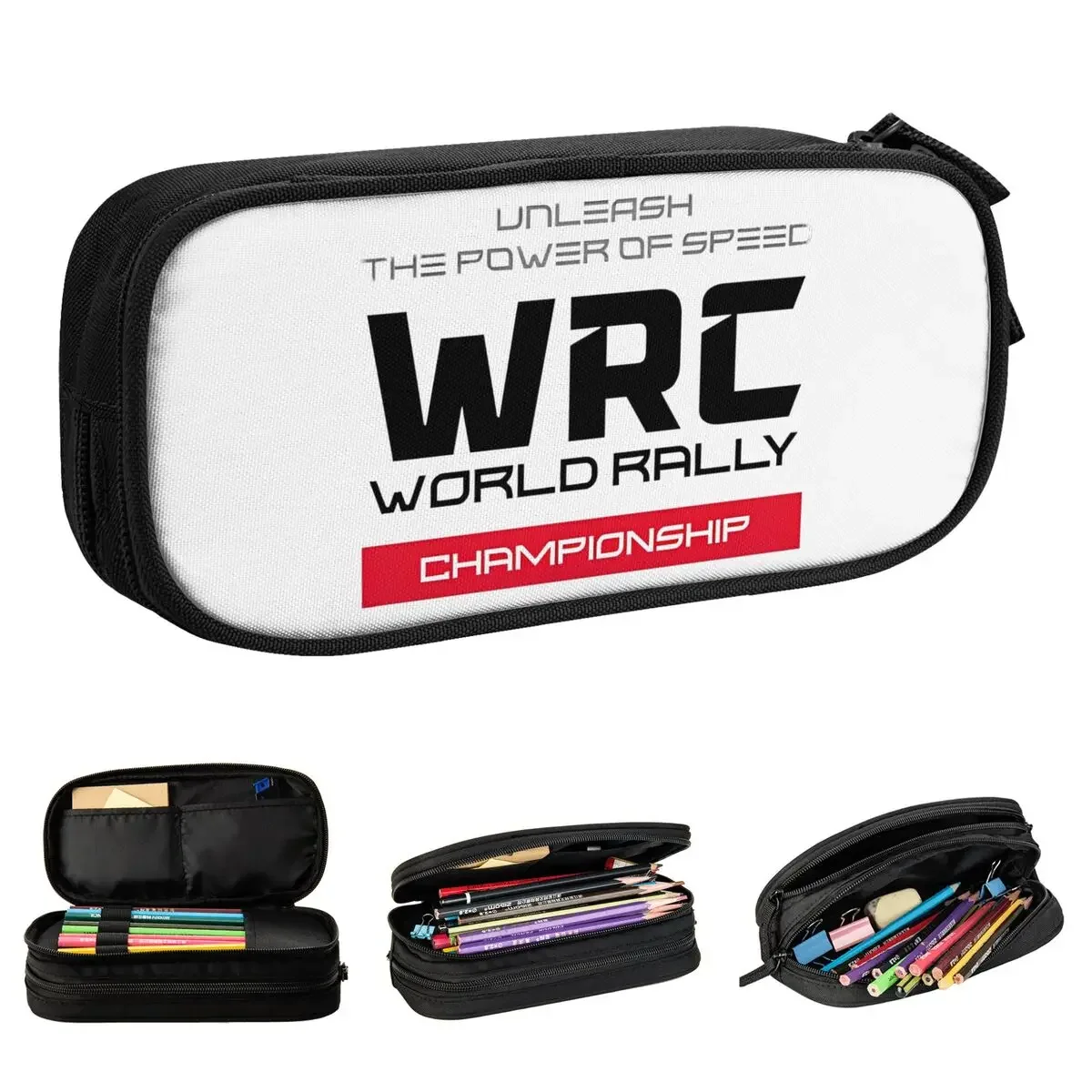 

Cute WRC Rally Championship Pencil Cases Racing Pouch Pen for Girls Boys Bags Students School Cosmetic Stationery