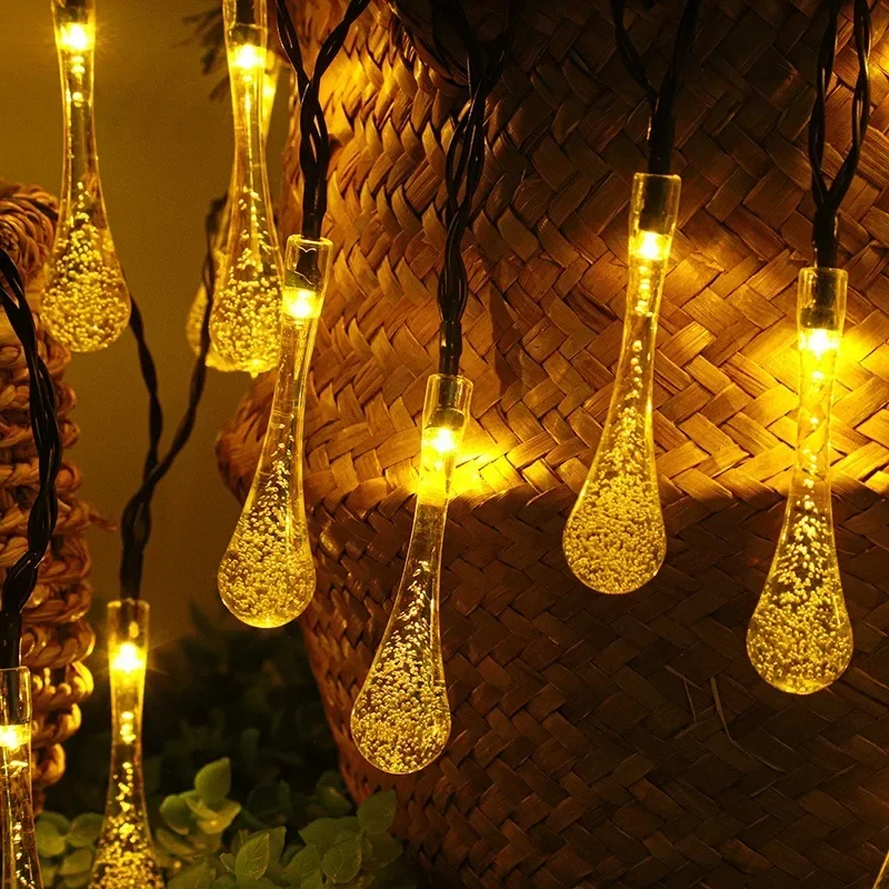 

Solar LED Crystal Bubble Ball Lights Outdoor Christmas Holiday Garden Decoration Festive Lighting for Patio Yard Ornament