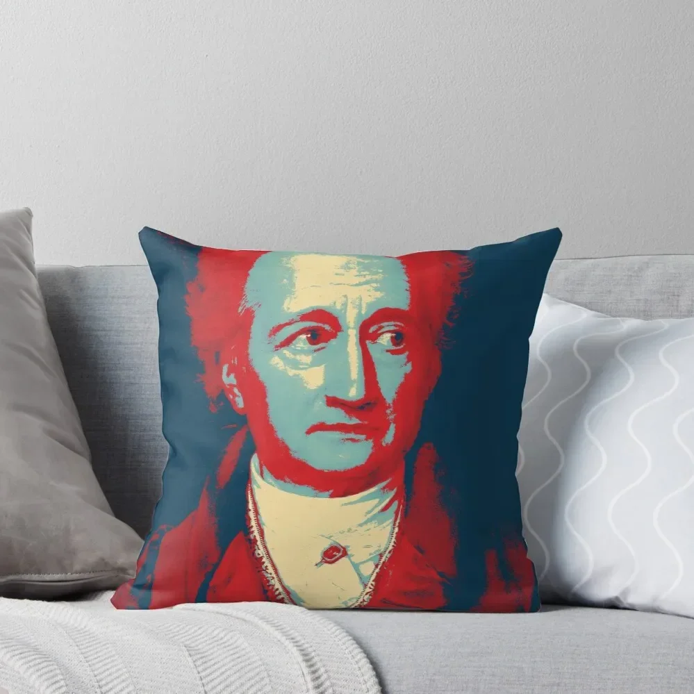 Подушка с вышивкой Popart Johann Wolfgang von Goethe, наволочка для домашнего декора, фото Подушка на заказ