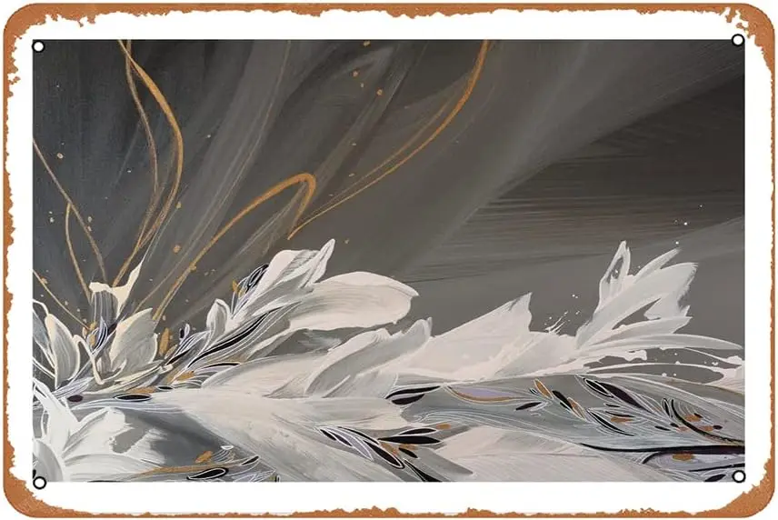 Cestrum Nocturnum علامات معدنية الديكور خمر معدن القصدير علامات 12x8 بوصة الحديد اللوحة جدار ديكور مطعم بار مقهى نادي K