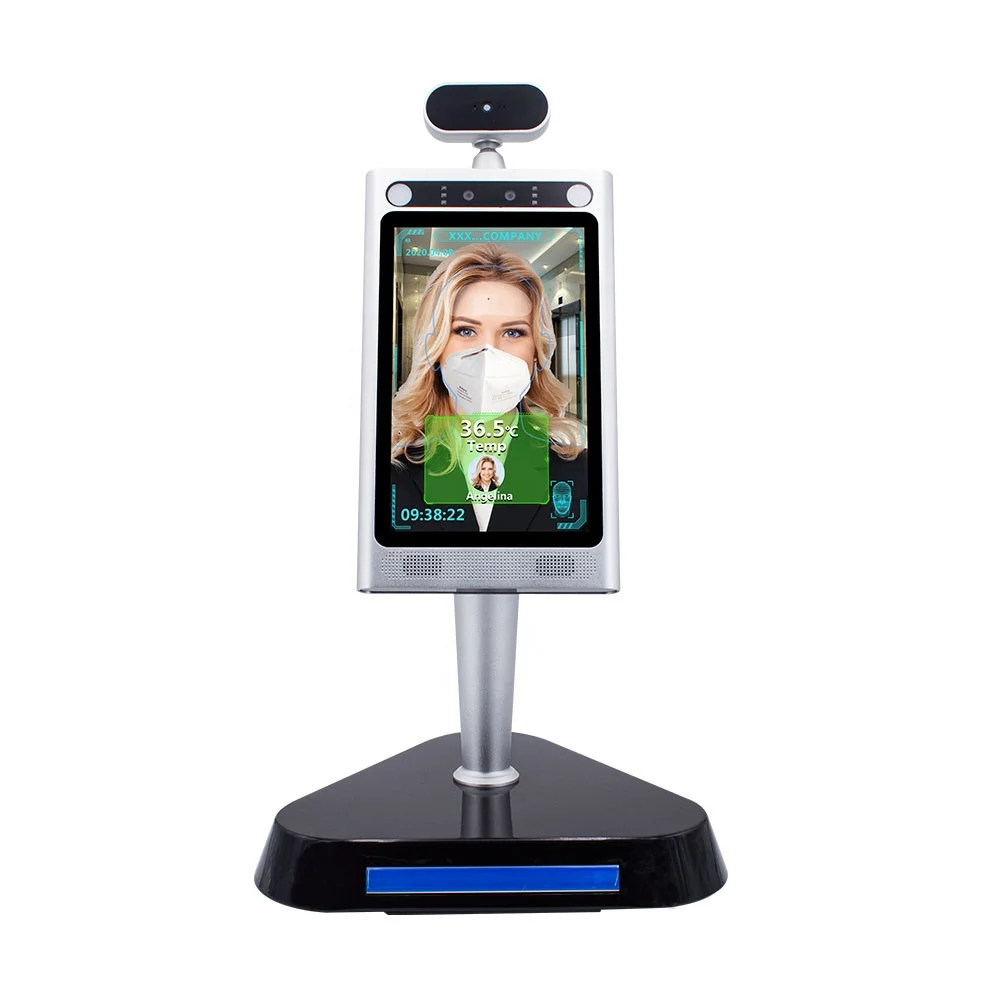 HD wide dynamic infrared face recognition time attendance terminal with cloud mamagement platform