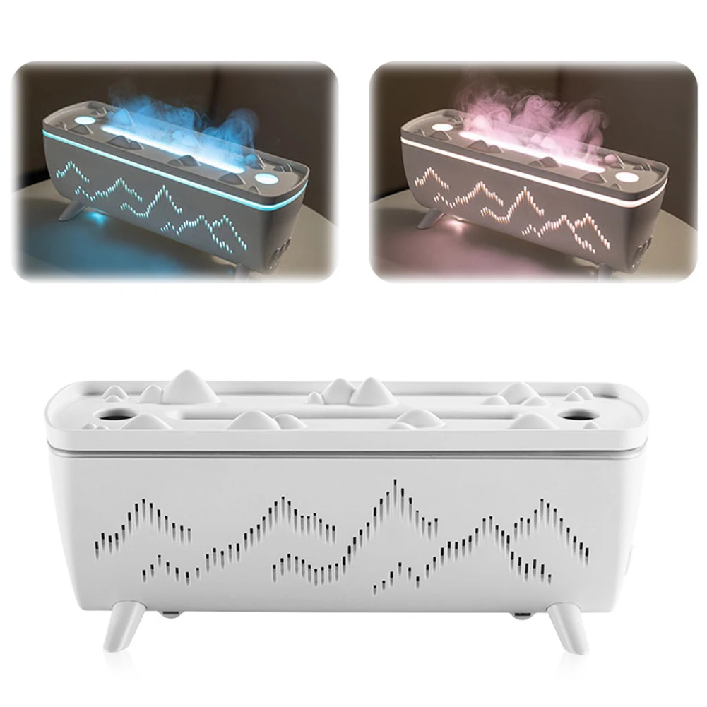 

Dual Nozzles Aroma Diffuser Electric Air Humidifier for Home Flame Light Jellyfish Aromatherapy Machine Essential Oil Diffusers