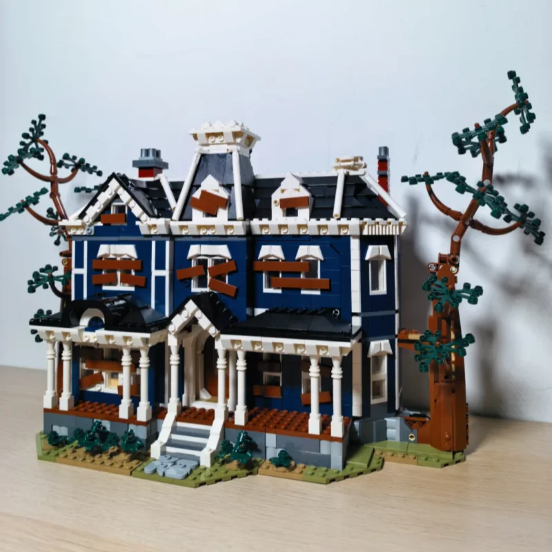New MOC Clear Home Street View Model Home Ornament Building Blocks Gift for Boys and Girls