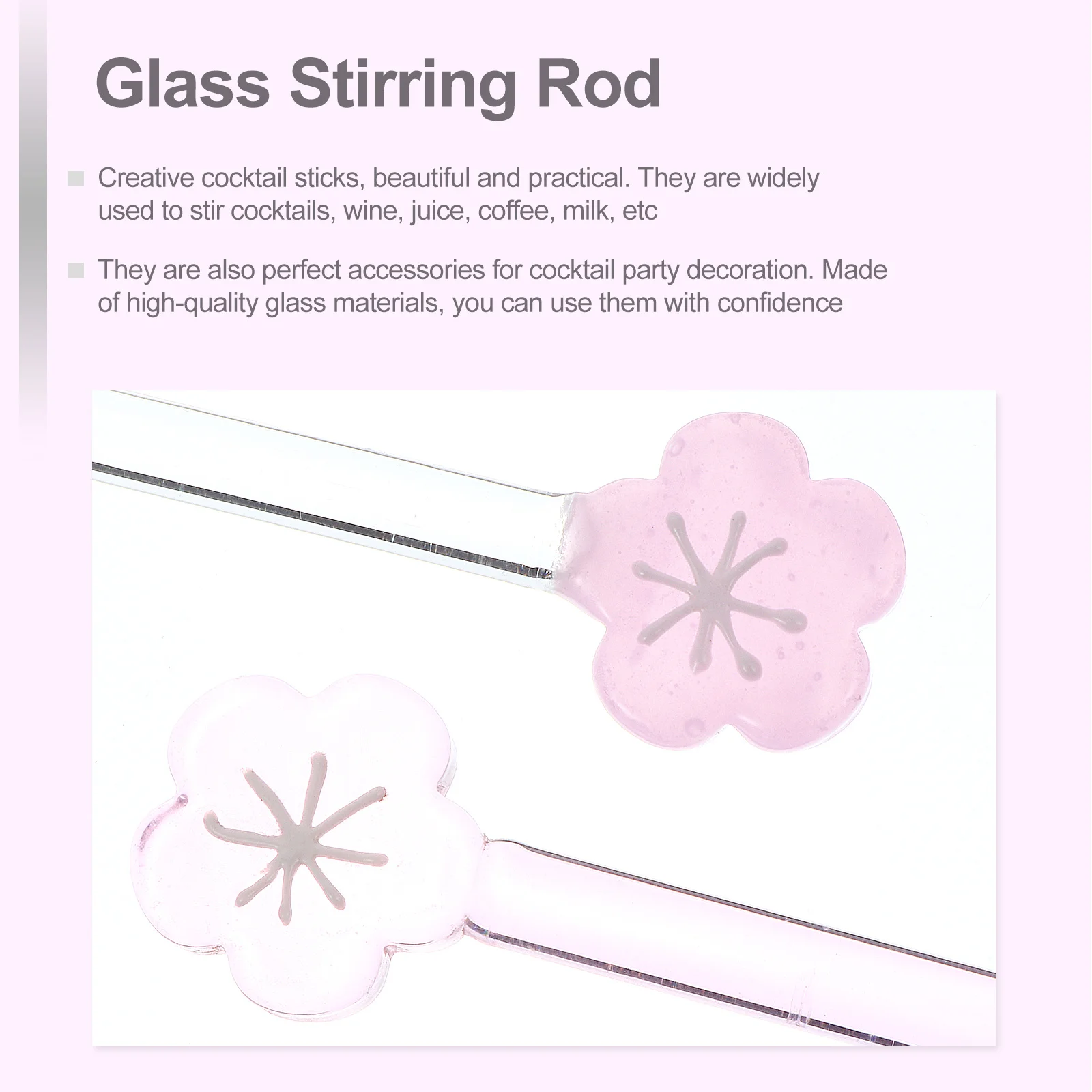 

4 Pcs Drink Stir Sticks Cocktail Skewers Blue Jumbo Craft Coffee Stirring Swizzle Juice Muddler Stirrer Mixing