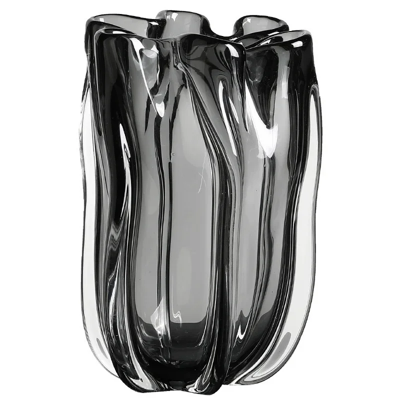 Creative transparent floor-to-ceiling glass large vase ornament flower arrangement simple living room entrance desktop home