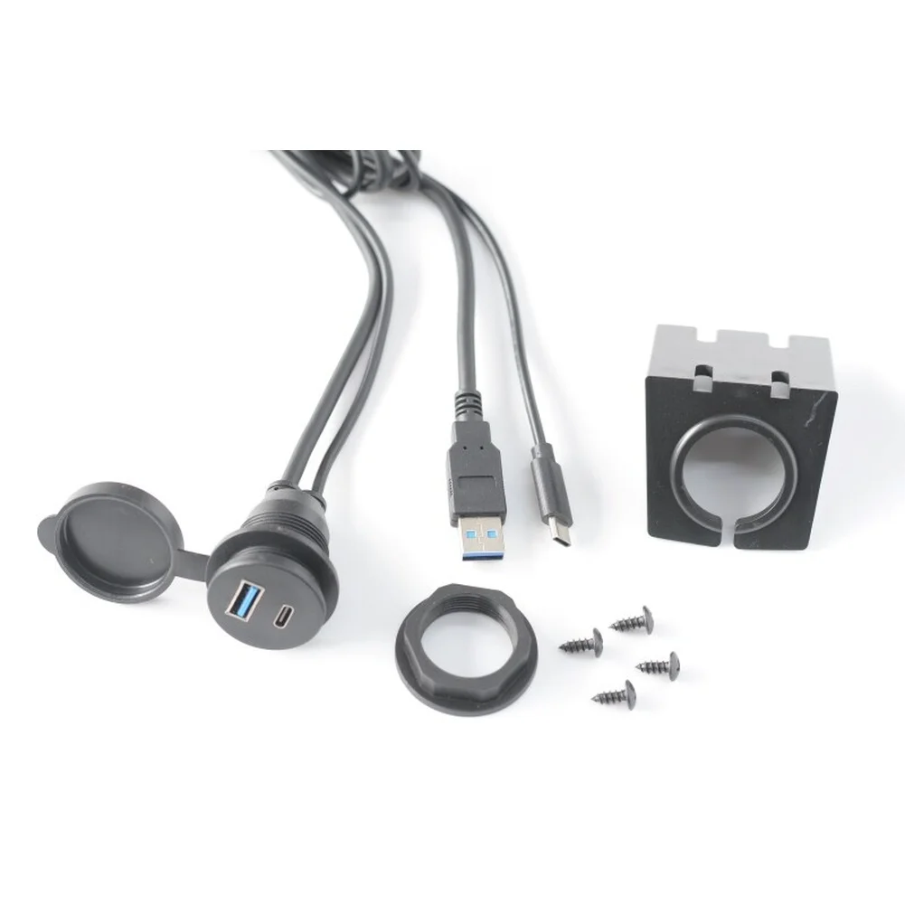 For Car Panel Mount 3.0 Extension Cord with Interface for Audio System Integration and Data Transfer For Car Panel