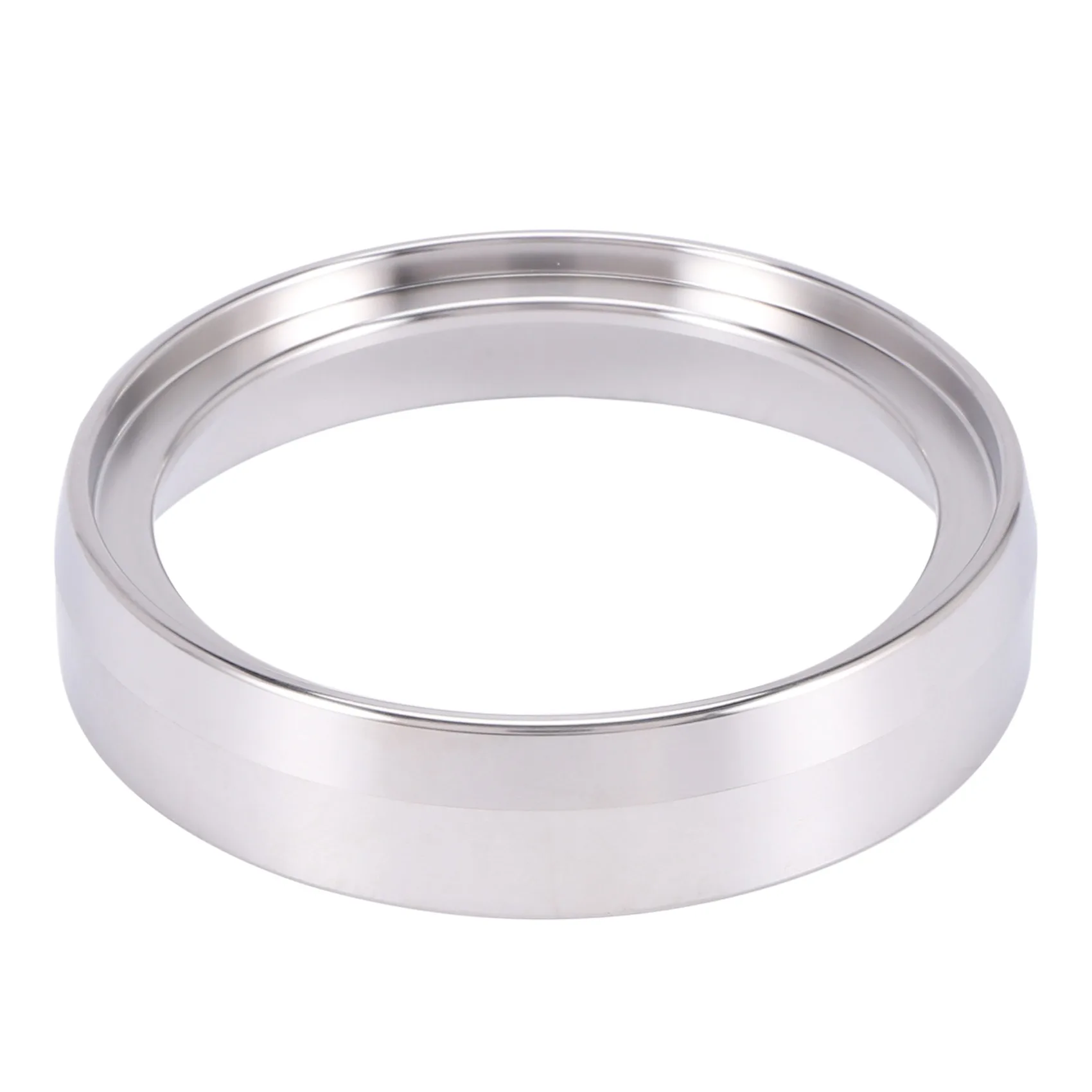 [NEW!A93G】 54Mm Stainless Steel Coffee Funnel Ring Powder Ring Anti-Fly Powder Coffee Machine Accessories