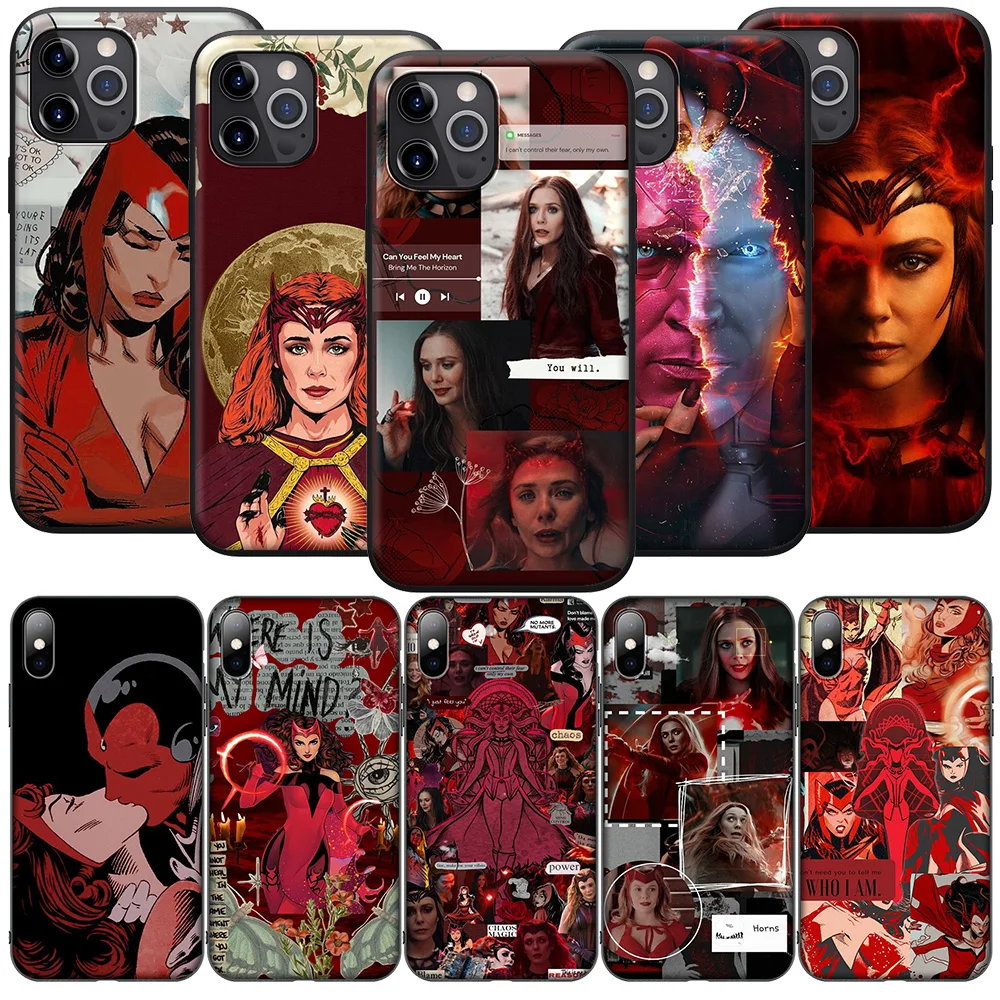 Phone Case for Xiaomi Redmi A3X A3 13C 13 Note 13 12 Pro Pro+ New Cover TW125 Marvel Scarlet Witch