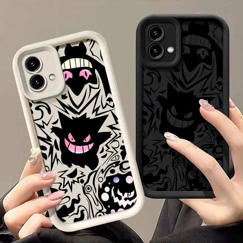 

Gengar Lucario Pokemons Art Phone Case For Motorola Moto Edge 50 60 Fusion 40NEO G85 G84 G75 G54 G53 G35 G34 G15 G14 Funda Cover