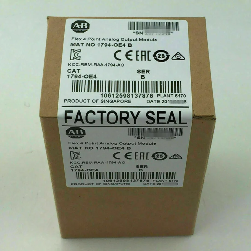 

Original Factory Sealed 1794-OE4 SER B Flex 4 Point Analog Output Module 1794OE4