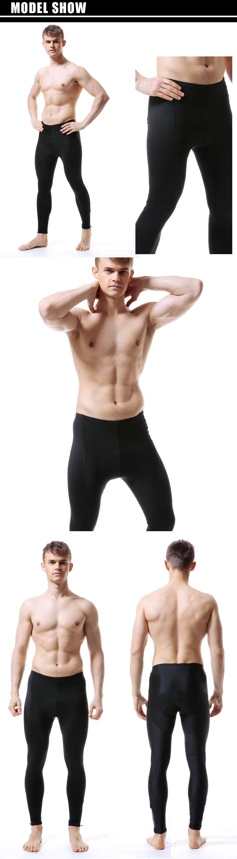 X-TIGER Fahrradhose Herren mit Gel-Polsterung, Fahrradbekleidung, MTB Rennradhose, rutschfeste Beinabschlüsse, Fahrradhose, Outdoor-Outfit, Kleidung – Detail 6