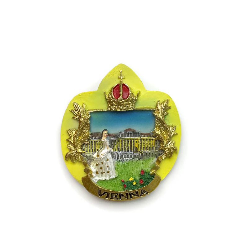Vienna, Austria, Special Architectural Feature of the Austrian Capital, Belvedere Palace, Cultural and Creative Magnetic Refrige