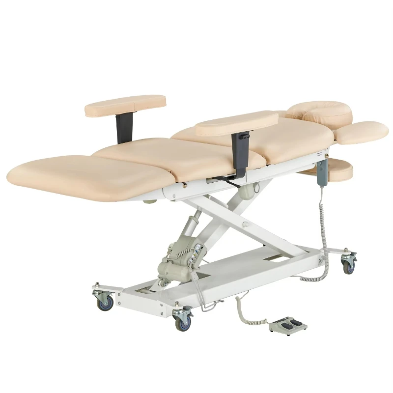 

Beauty salon furniture set Hospital height adjustable chiropractic table Electric physiotherapy massage bed