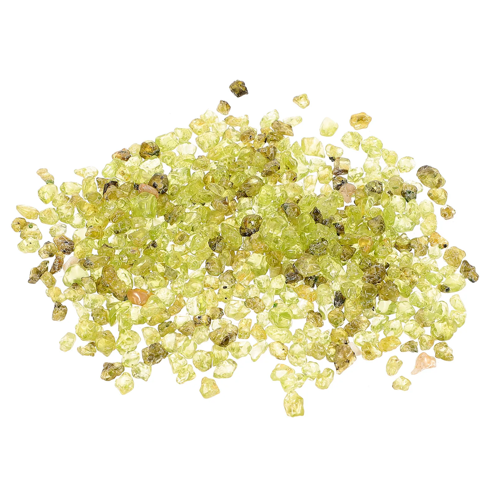 

Peridot Rough Stone Aquarium Decor Gravel Fish Tank Stones Pebbles Aquascaping Ornament Non-Deforming Gravels for Pet