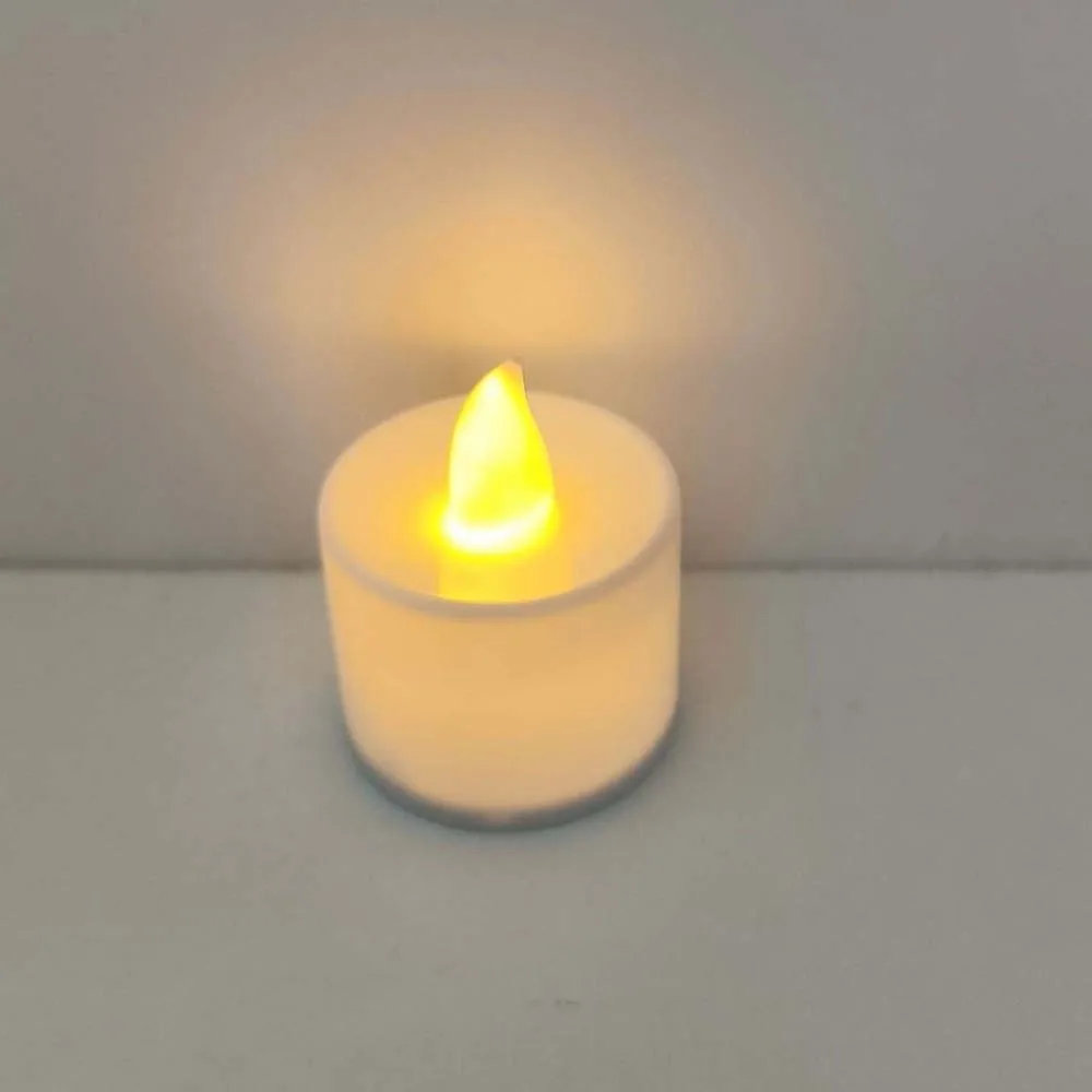 Button Cells Battery Operated Ghost Nightlight Mini Size Warm Yellow Glow Halloween Tealight Creative Shape Hollow Structure