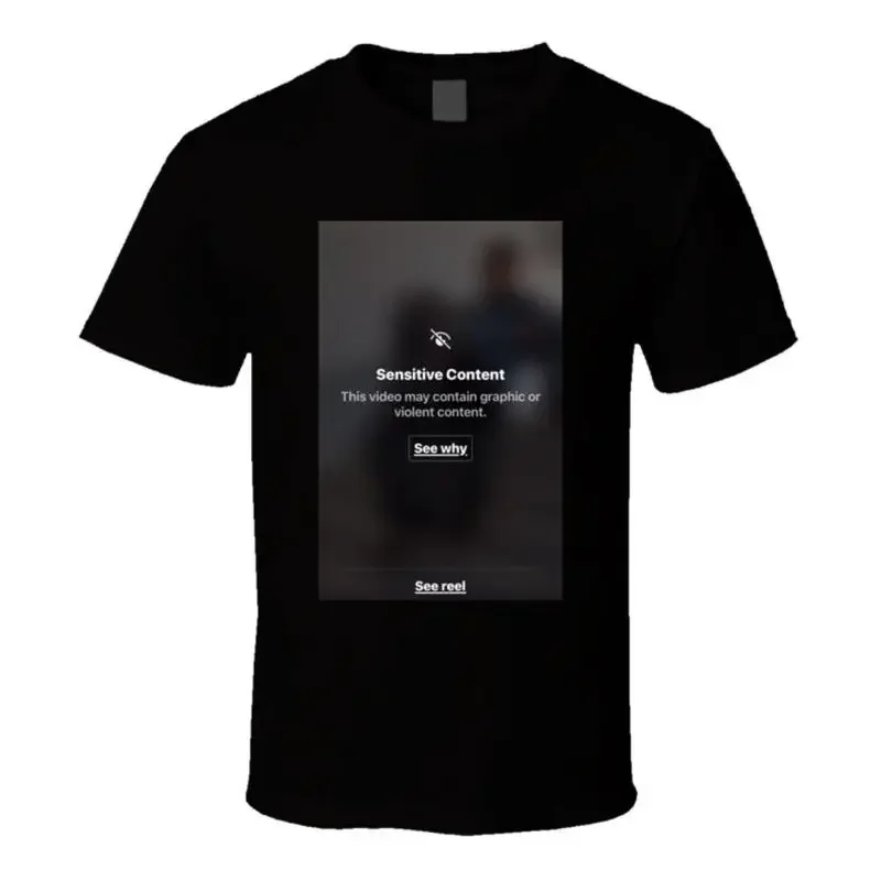 Sensitive Content See Reel Social Media Ban T Shirt