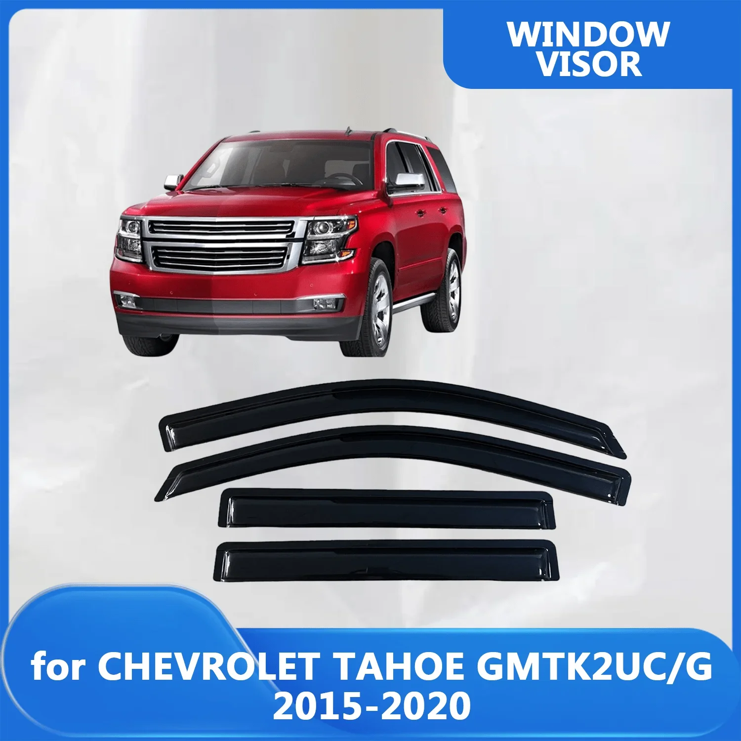 

Window Visor for CHEVROLET TAHOE GMTK2UC/G 2015 2016 2017 2018 2019 2020 Wind Deflectors Rain Guards Door Visor Vent Shades Rain