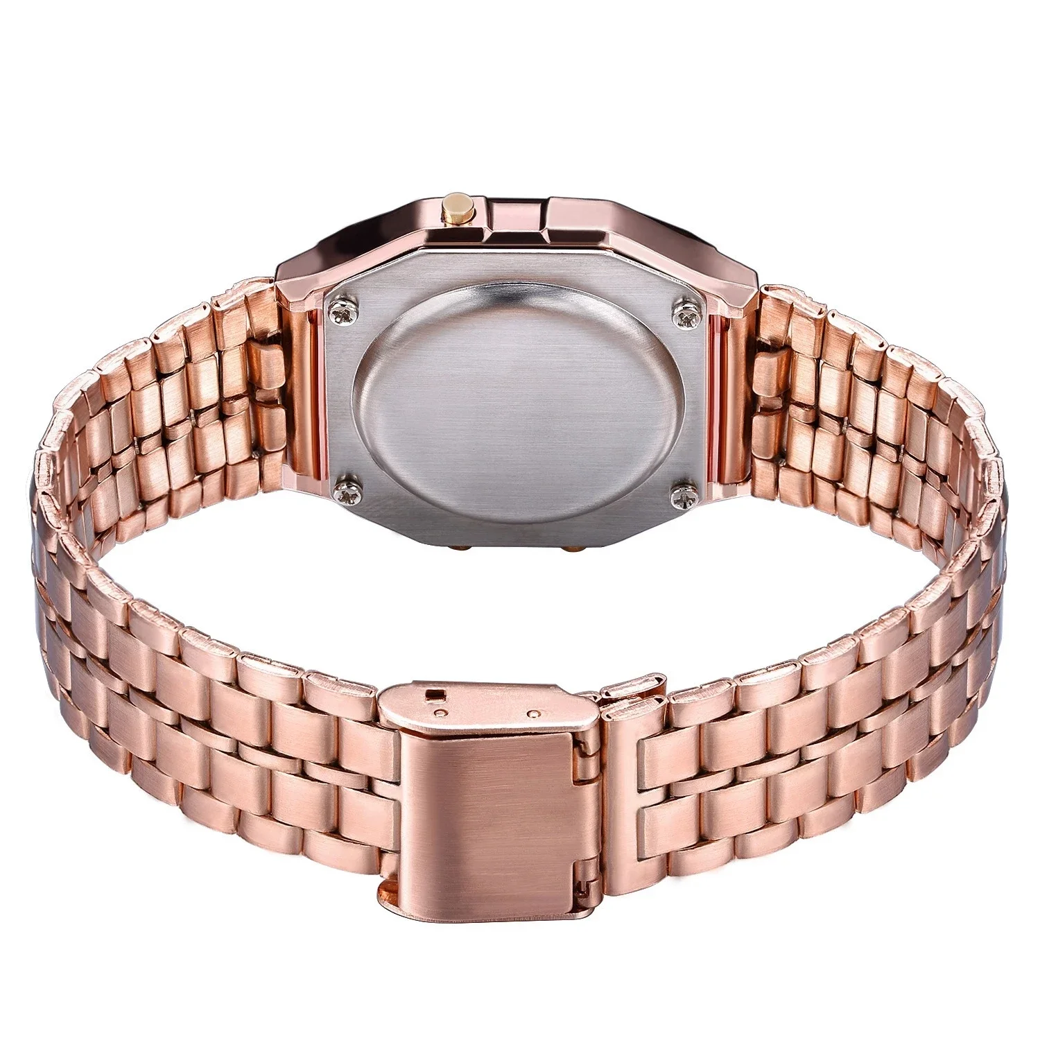 Women Men Watch Gold Silver Vintage LED Digital Sports Military Wristwatches Electronic Digital Present Gift Male Promotion image 6