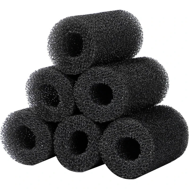 6-Pack Pre-Filter Sponge for Aquarium Shrimp Fry Fish Tank Filter 2cm(0.8”) Intake, Replacement Foam Cover