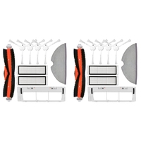 2Set For Xiaomi Mijia 1C 2C 1T / Dream F9 Robot Vacuum Cleaner Main Brush Edge Brush Filter Replacement Accessories