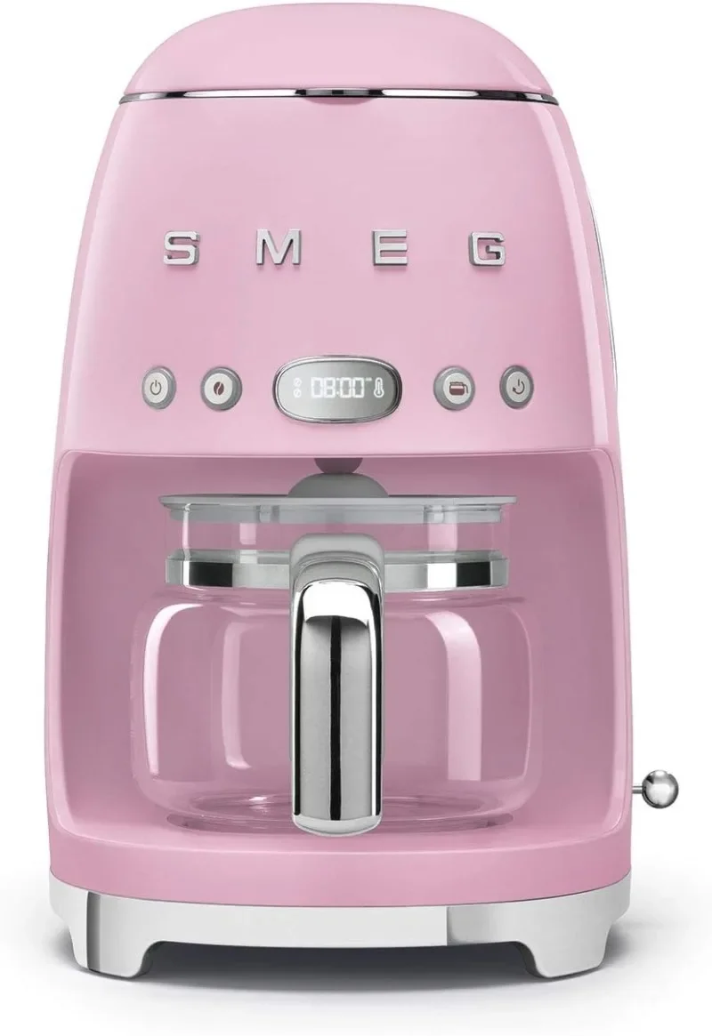 For Smeg 50\'s Retro Pink Drip Coffee Machine