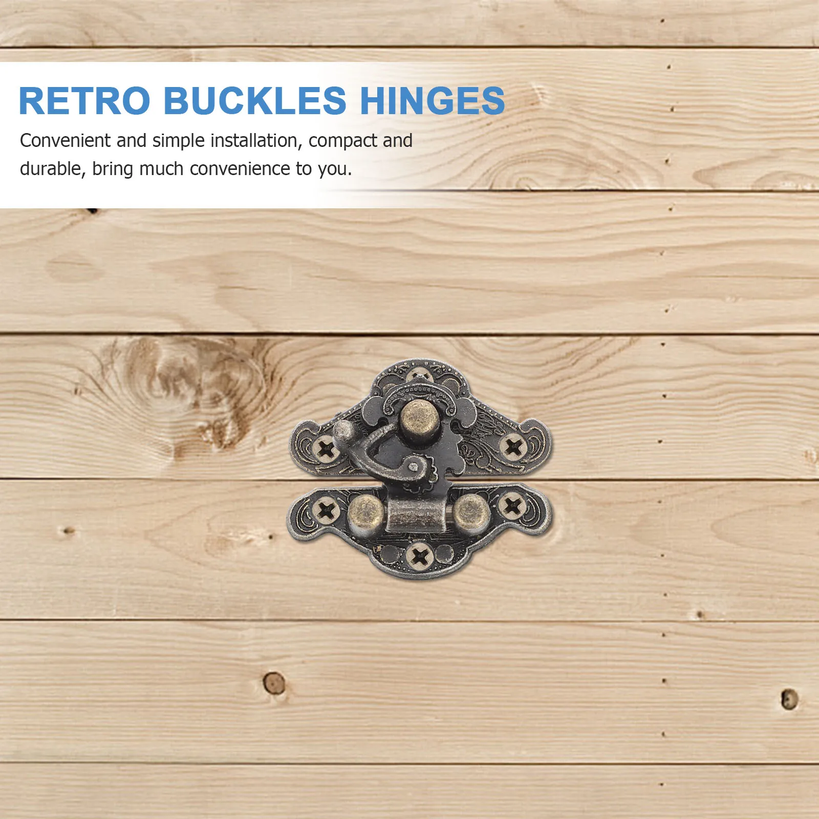

Retro Buckles Hinges Jewelry Box Hardware Wooden Case Furniture Accessories Vintage Lock Latches Hooks Durable Simple Small Tool