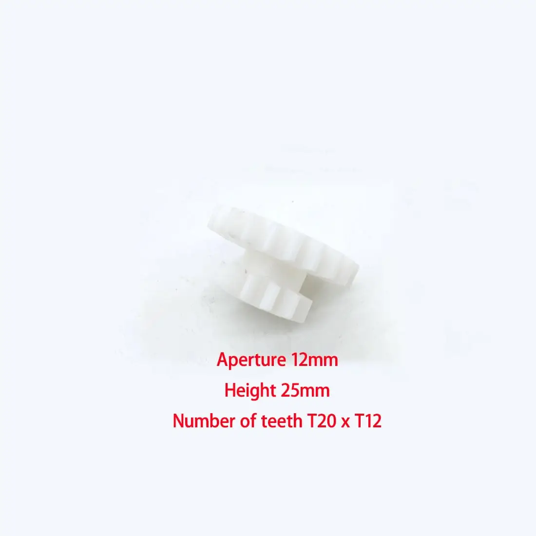 1 Set 2 Speed Hi-Low Plastic Double Gear Set for CJ0618 Series Mini-Lathe Metal Cutting Machine (CJ0618-014/024)